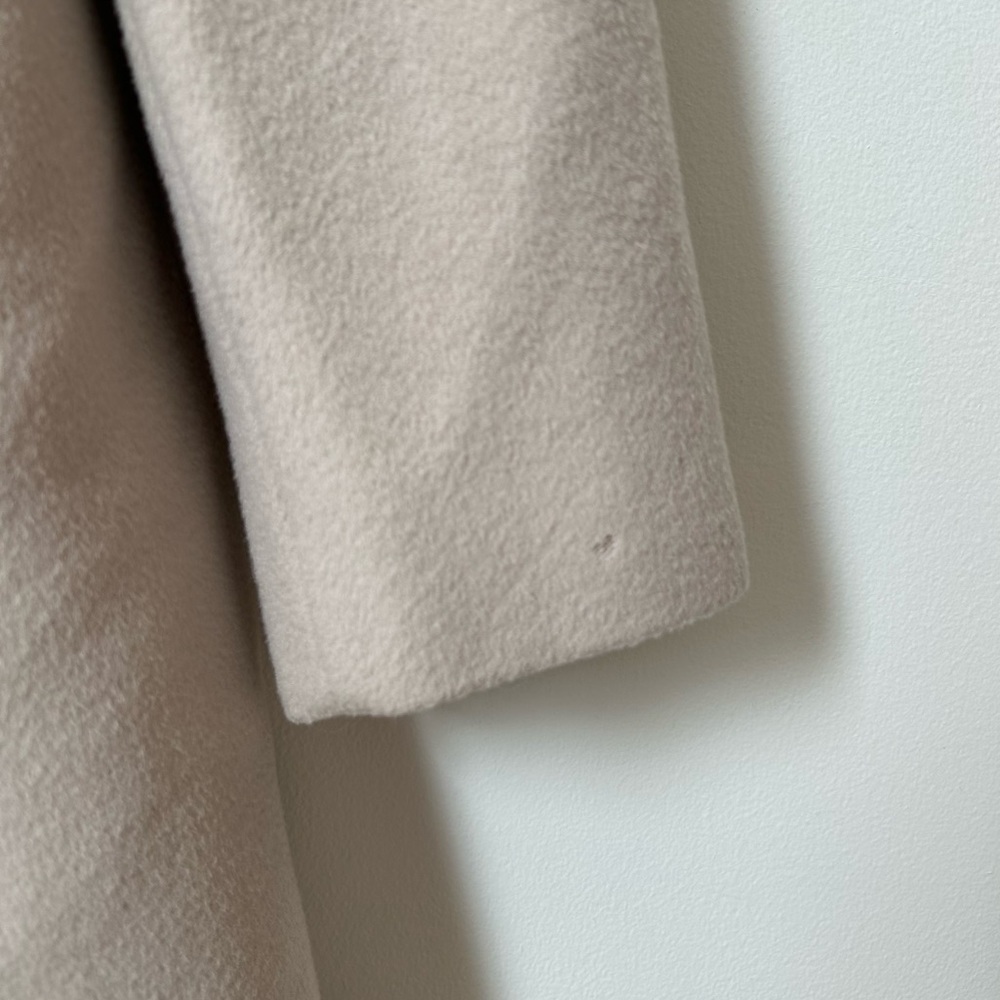 Maxmara Beige Button Front Wool Coat - image 5